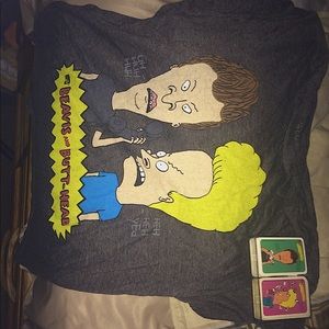 1992 Beavis and Butt-head cards & medium shirt